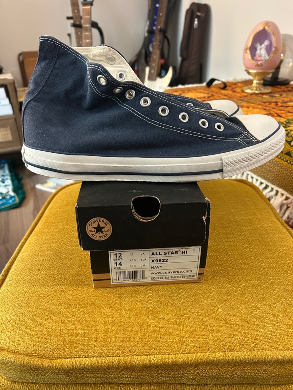 Converse Navy Blue High Top Sneakers